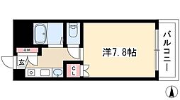 ノーブルハウス吉田 ワンルームの間取図画像