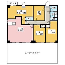 シーサー笹塚 4LDKの間取図画像