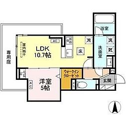 セレスティア草薙町 1LDKの間取図画像