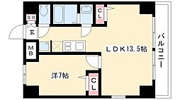 ルラシオン吹上 1LDKの間取図画像