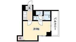 パックス今池 1Kの間取図画像