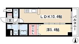 マイアトリア栄 1LDKの間取図画像