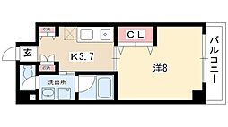 グランドステージ今池 1Kの間取図画像