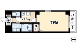 Studioナディア 1Kの間取図画像