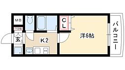 プレサンス泉アーバンゲート 1Kの間取図画像