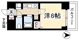 プレサンスナゴヤ桜通ビッグビート 1Kの間取図画像