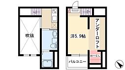 フルマーレ 1Kの間取図画像