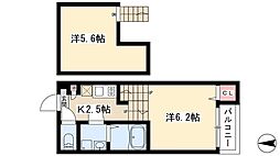 ハーモニーテラスソライユ本陣 1SKの間取図画像