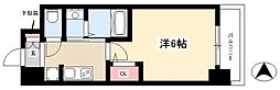 エステムコート名古屋金山ミッドクロス 1Kの間取図画像