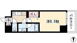 プロシード金山3 1Kの間取図画像