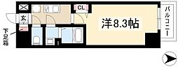 アドバンス名古屋ワイノット 1Kの間取図画像