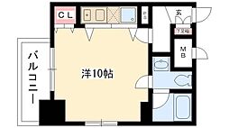 LIVCITY大須 ワンルームの間取図画像
