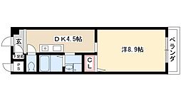 ポポラーレヒロ 1DKの間取図画像