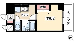 フィール大須 1Kの間取図画像