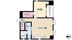 RINASCERE 1LDKの間取図画像