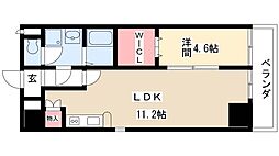 フォレシティ新栄 1LDKの間取図画像