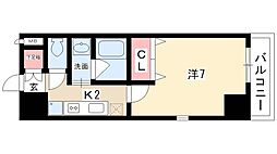 CITYSPIRE名駅前 1Kの間取図画像