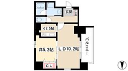 パーチェパラッツォ 1LDKの間取図画像