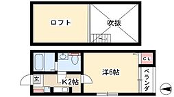 グッドウッド荒江 1Kの間取図画像