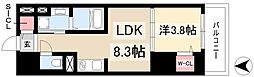 ザ・レジデンスパーク栄 1LDKの間取図画像