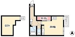 サクセス6 ワンルームの間取図画像