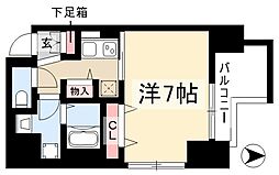 プレサンス丸の内リラティ 1Kの間取図画像