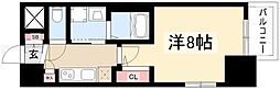 エステムコート名古屋今池アーバンゲート 1Kの間取図画像