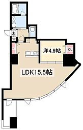 WESTIN上前津 1LDKの間取図画像