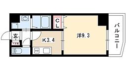 ルシャンパーニュ 1Kの間取図画像