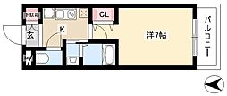 リアライズ代官町 1Kの間取図画像