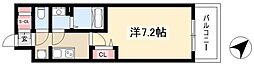 プレサンス東別院駅前2 1Kの間取図画像