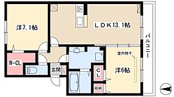 サンメゾン千成通 2LDKの間取図画像