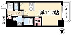 プレサンス千種アイル ワンルームの間取図画像