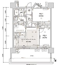 ブライム名古屋 2LDKの間取図画像