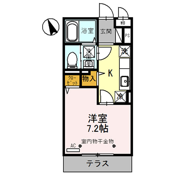 Coco上米島 307｜富山県高岡市米島(賃貸アパート1K・3階・26.71㎡)の写真 その2
