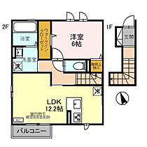 D-ROOM　MK 205 ｜ 富山県高岡市下伏間江（賃貸アパート1LDK・2階・52.19㎡） その1