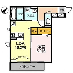 間取図画像 1LDK