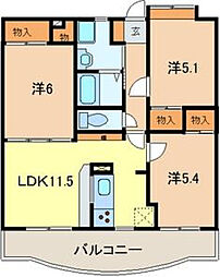 間取図画像 3LDK