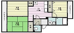 グランメール 3DKの間取図画像