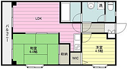 ロイヤル21 2LDKの間取図画像