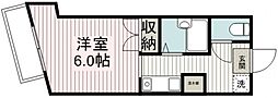サウスヒル川越 1Kの間取図画像