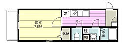 Trefle 203 1Kの間取図画像
