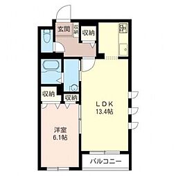 maisondenoel 1LDKの間取図画像