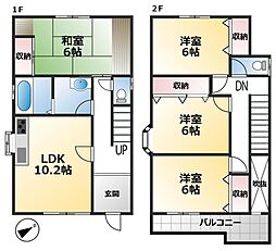 名古屋市南区豊　戸建 4LDKの間取り