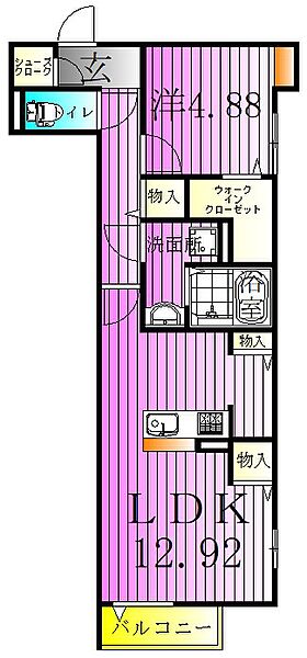 ルリアン加賀 101｜東京都足立区加賀１丁目(賃貸アパート1LDK・1階・47.44㎡)の写真 その2