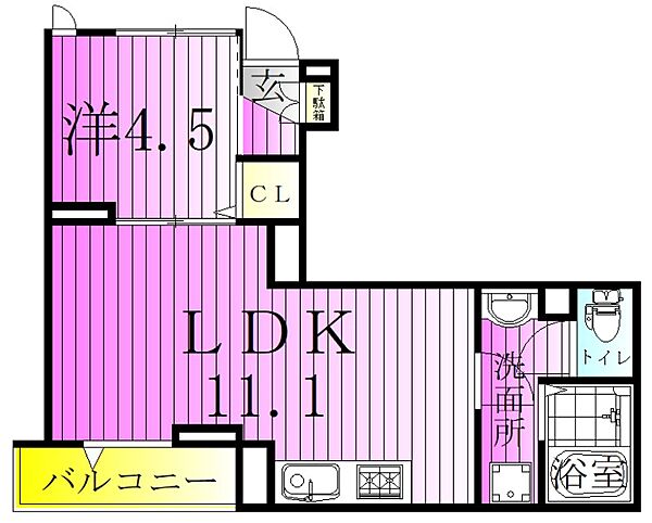 東京都足立区六月２丁目(賃貸アパート1LDK・1階・35.90㎡)の写真 その2