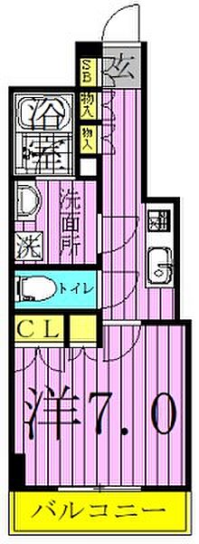 マキシヴ西新井 ｜東京都足立区谷在家２丁目(賃貸マンション1K・5階・25.93㎡)の写真 その2