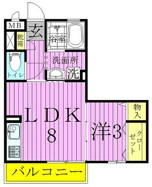 東京都足立区椿２丁目(賃貸アパート1LDK・3階・31.01㎡)の写真 その2