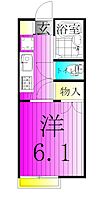 東京都足立区六木３丁目（賃貸アパート1K・2階・20.28㎡） その2