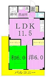 竹の塚ローヤルコーポ 1階/-